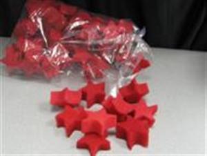 (image for) Sponge Stars - Red - Each
